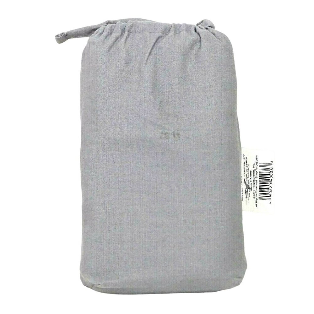 Made by Design King Pillowcase Set Solid Light Gray Easy Care NEW w/o Tags